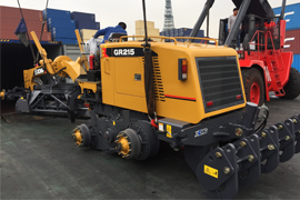 Six sets GR215 motor graders delivered to Zambia